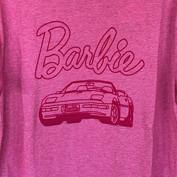 Brand New Barbie Pink Corvette Short Sleeve Shirt Movie Top - Picture 3 of 11